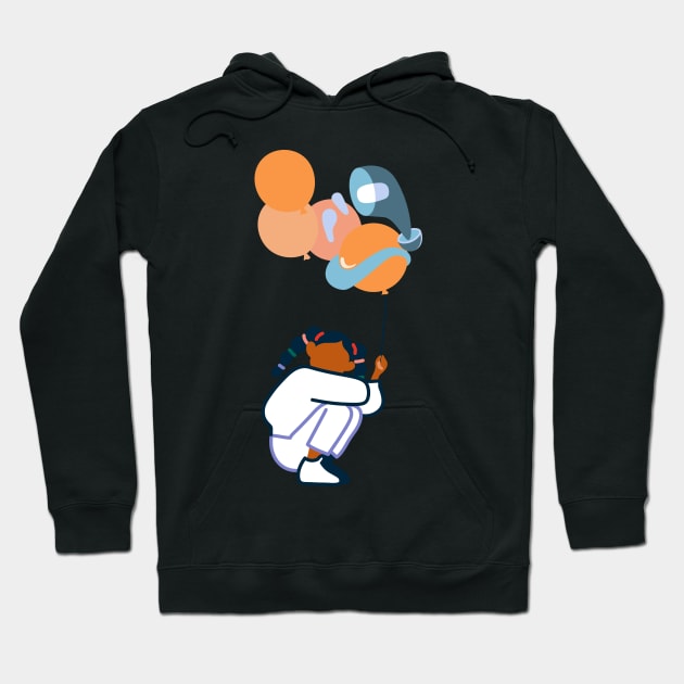 Balloon girl Hoodie by emiliapapaya